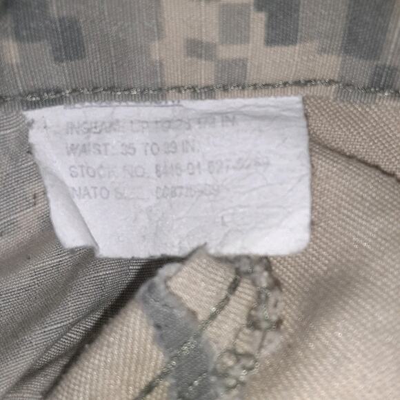 US Military Pants Mens Large Extra Short Digital Camo Army Trouser Ripstop - Picture 4 of 10